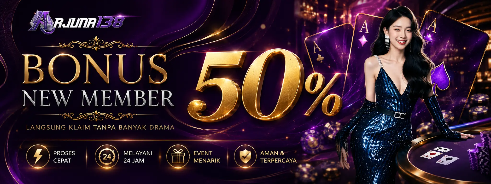 Bonus New Member 50%